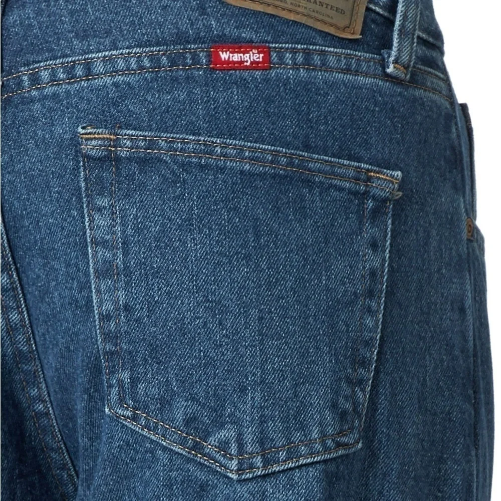 Wrangler Men's Regular Fit Jeans Dark Stonewash 40X30 NWT
